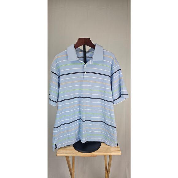 Johnston & Murphy Pima Cotton Striped Polo Shirt Men’s XL - Picture 1 of 3